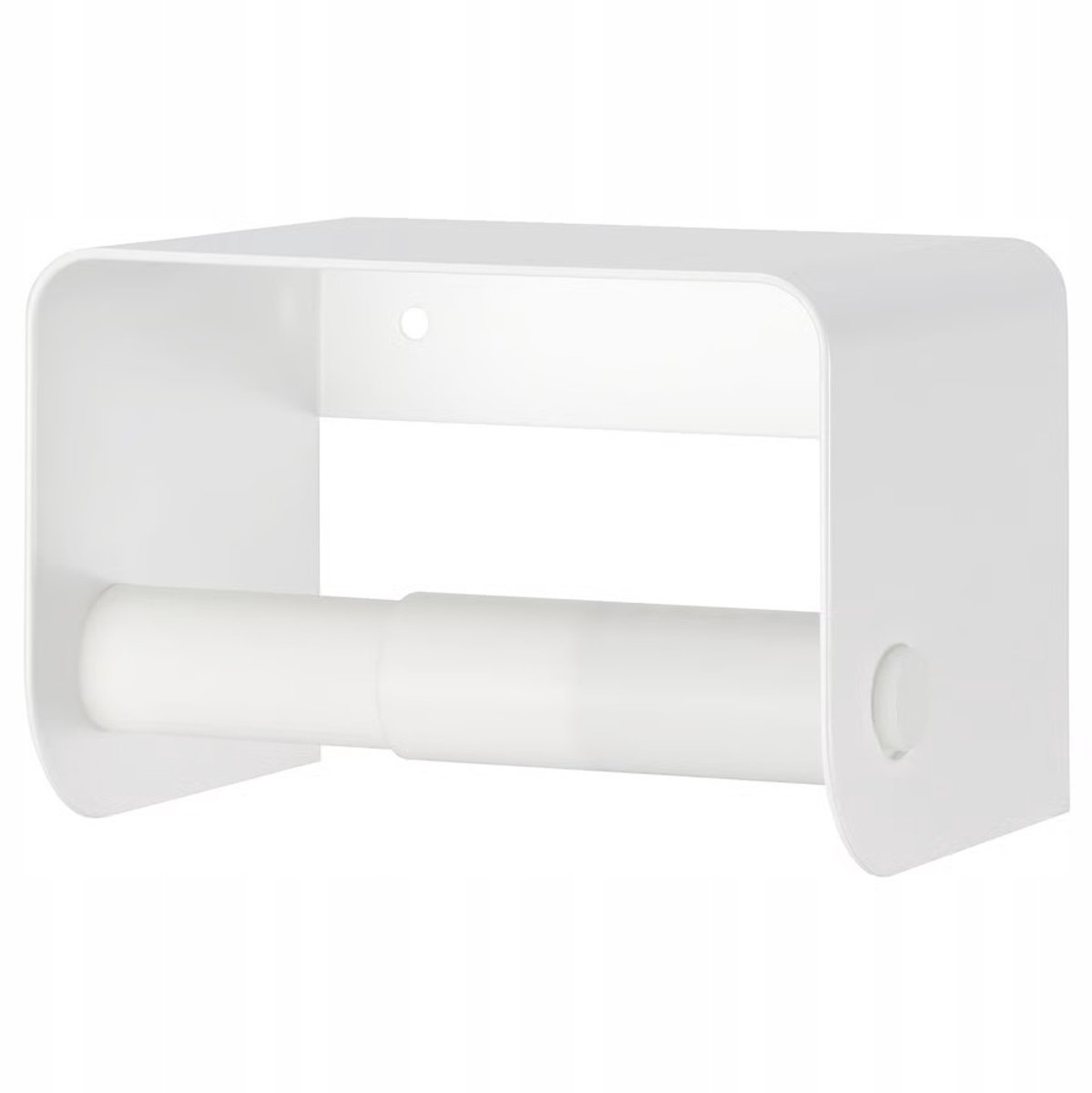 IKEA ENUDDEN Toiletrolhouder met Plank - Wit, 9x13x8 cm
