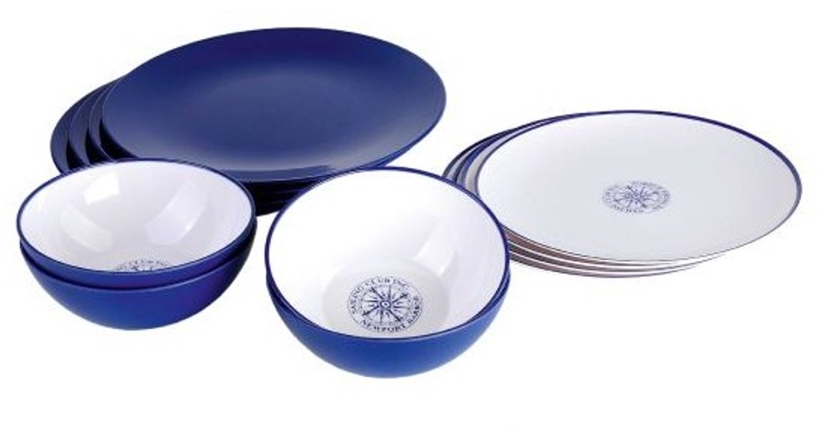 Gimex Melamine Latte Lepels - Donkerblauw, 4 stuks