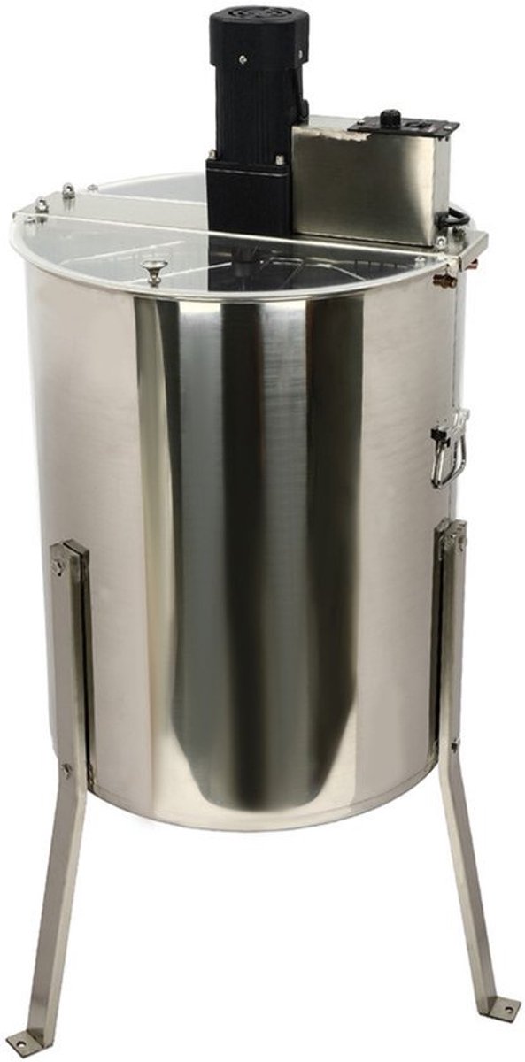 Honingspinner Elektrisch - 140W Vermogen - 8 Ramen Capaciteit - RVS Materiaal - Professionele Imkerij Benodigdheden - Honingextractor