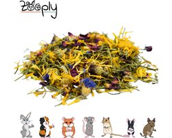Zooply Weidebloemmix - Kruiden & Snacks - 100% natuurlijk - Voor konijnen & cavia's - 400 gram