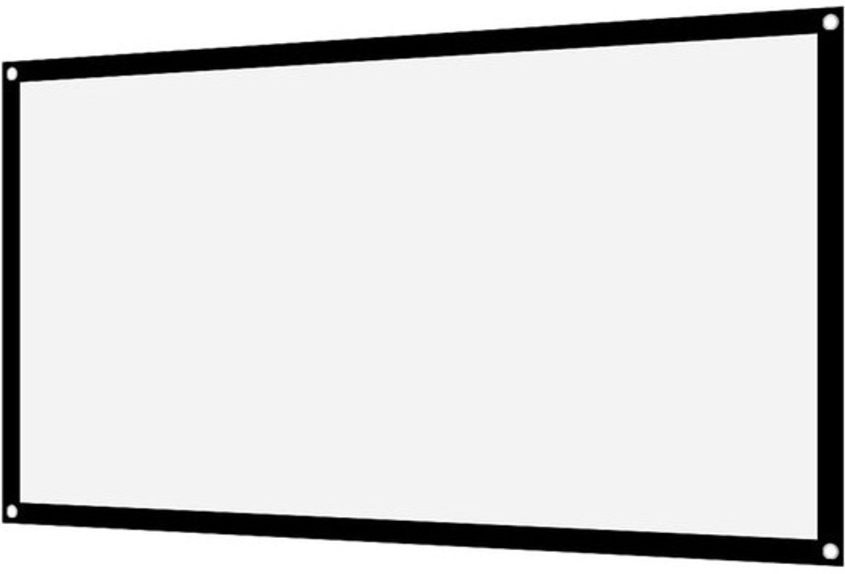 Projectorscherm - Draagbaar Scherm - Thuisbioscoop Creëren - Niet-kreukel Polyester - 120 inch - Wit