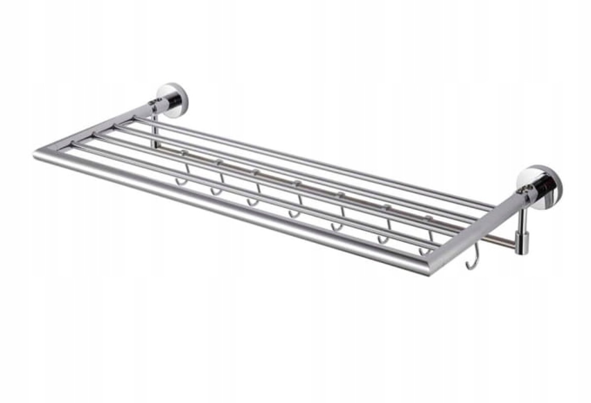 Stella Classic Chrom Handdoekrek 65,5 cm - Verstelbaar Wandmodel