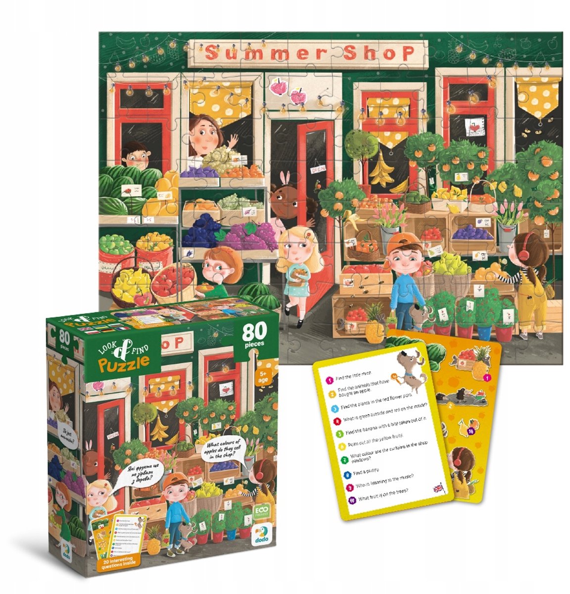 Dodopuzzel 'Zomerse Lekkernijen' Look & Find 80 stukjes