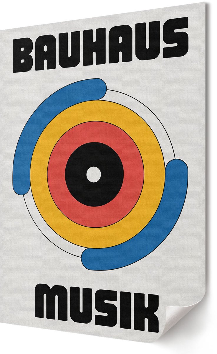 Coloray Polycanvas Wandposter - Kleurrijke Cirkels, Poster - 420 x 594 - Blauw Motief - Rechthoek - Muurkunst - Woonkamer, Slaapkamer, Kantoor - Modern