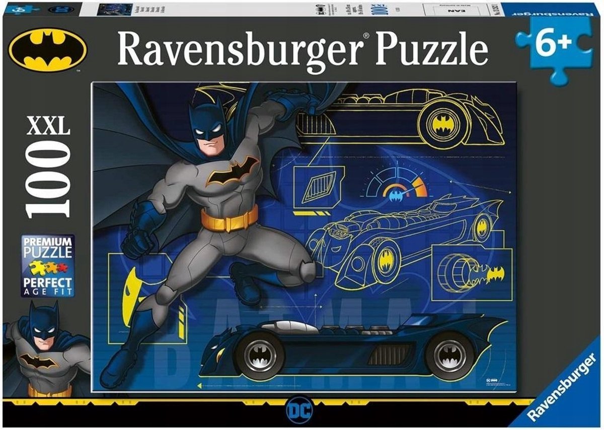 Ravensburger XXL 100 Stuk Batman Puzzel voor Kinderen vanaf 6 Jaar