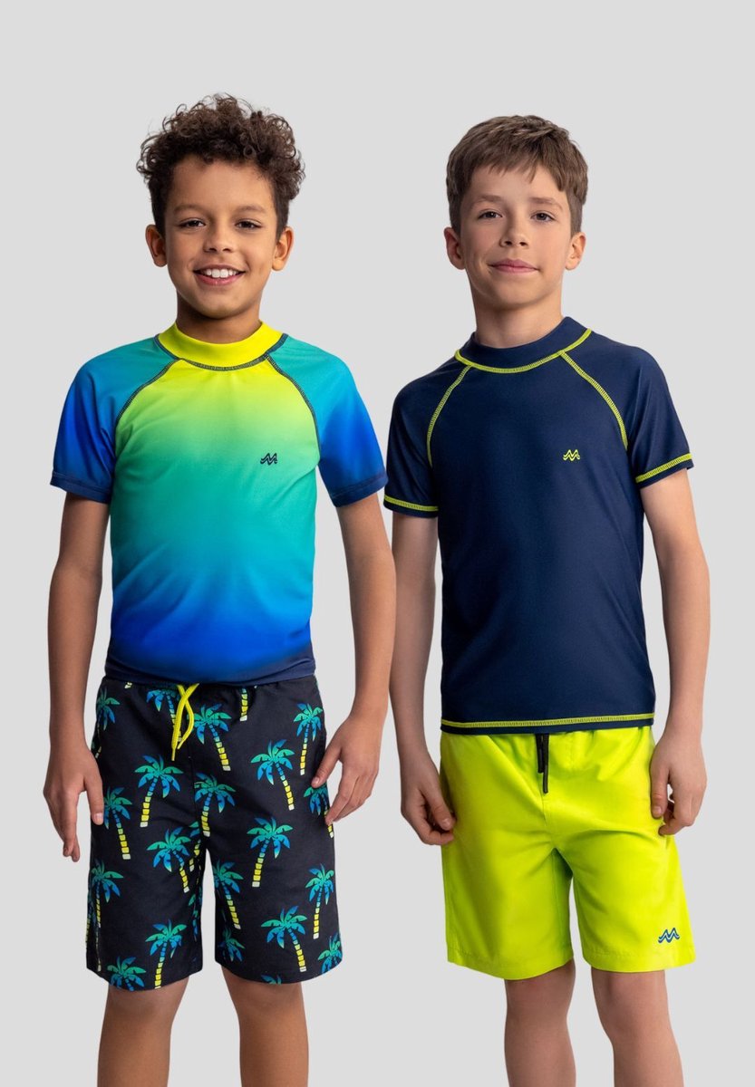 Minoti uv shirt kind jongens zwemshirt - UPF 50+ sneldrogend