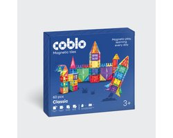 Coblo - Magnetic Tiles – Classic 60 stuks – Magnetische Tegels – Montesorri Speelgoed - Magnetisch speelgoed – Vanaf 3 jaar