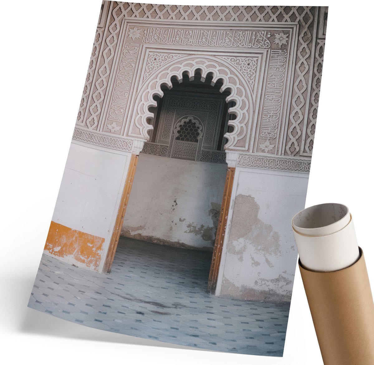 Wallfluent Canvas Poster Polycanvas - Mijn Problemen, Illustratie - 420 x 594 mm - Wit Poster - Rechthoek - Decoratieve poster - Woonkamer, Slaapkamer, Kantoor - Humoristisch