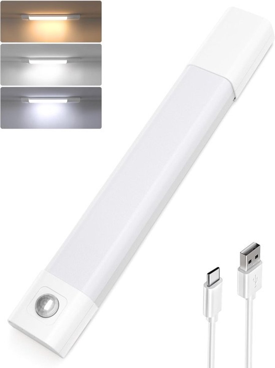 Kastverlichting LED - Onderbouwlamp Keuken - Sfeerverlichting Maken - Met Bewegingssensor - 40 cm - Wit