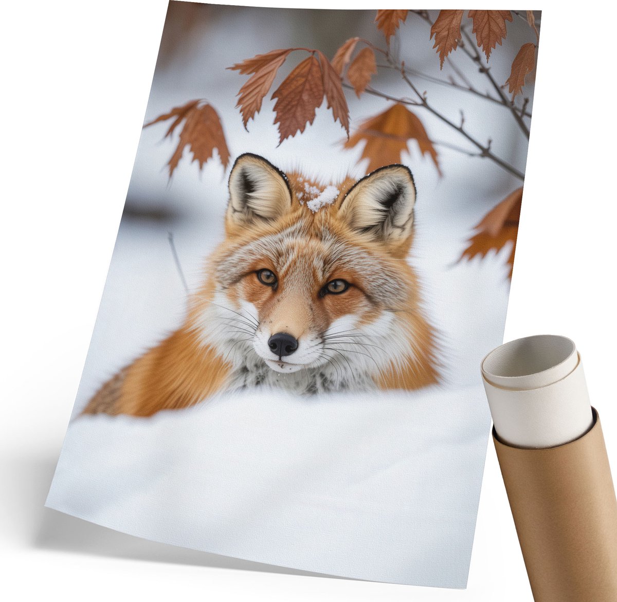 Coloray Canvas Poster Polycanvas - Gevelramen, Fotografie - 297 x 420 mm - Romig Poster - Rechthoek - Wandkunst - Woonkamer, Slaapkamer, Kantoor - Klassiek