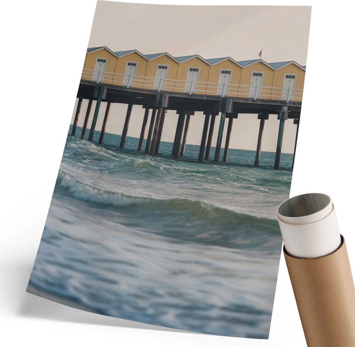 Coloray Polycanvas Poster - Kleurenexplosie, Illustratie - 420 x 594 mm - Zwart Wandposter - Rechthoek - Kunstposter - Woonkamer, Slaapkamer, Kantoor - Expressief