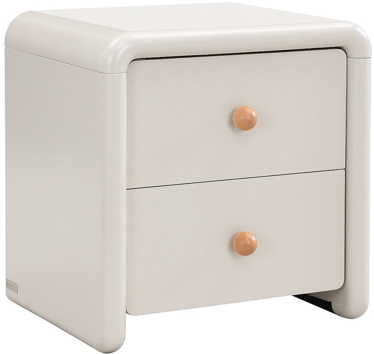 Vente-unique Nachtkastje met 2 laden - Beige SELORINA
