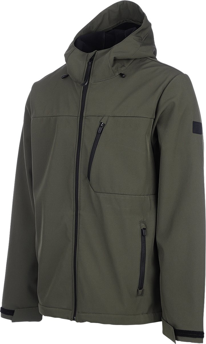 Brunotti - Mick Softshell Jas Snow Heren - Deep Green - Skijas - 10K waterdicht - Ademend - 4-Way stretch - XXL