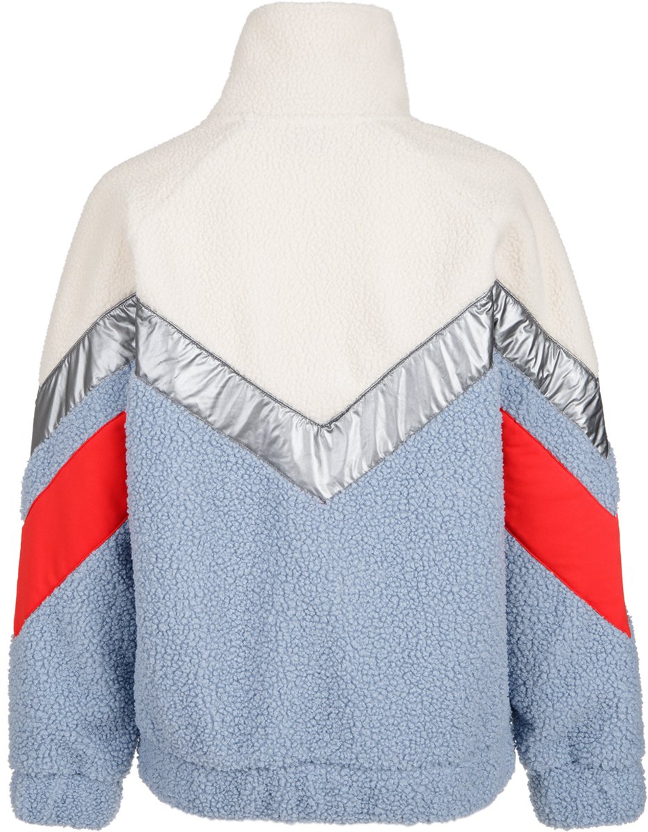 Brunotti - Sandy Teddy Fleece Meisjes - Pale Blue - Fleece met Rits - Loose Fit - 176