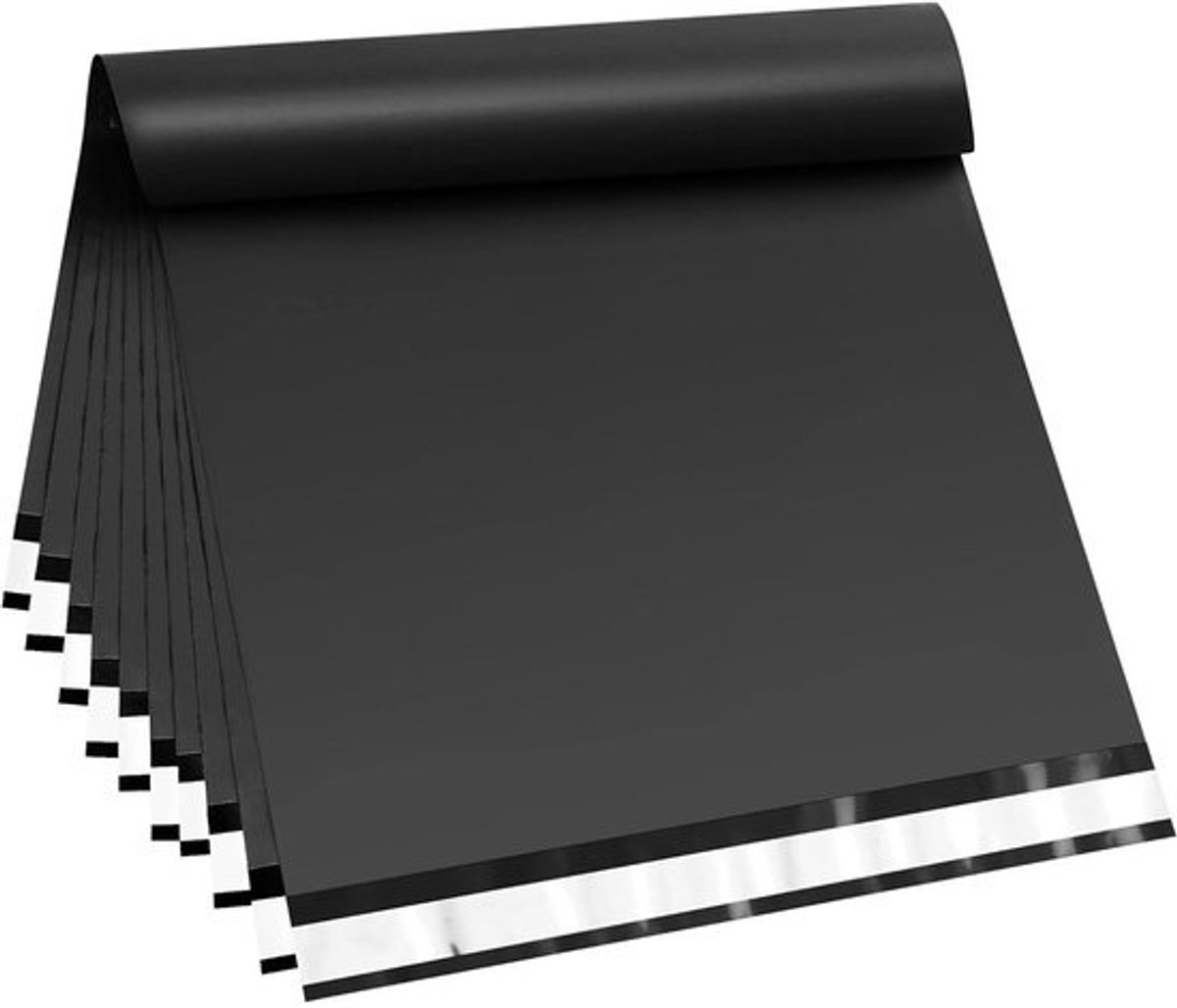 Verzendzakken - Poly mailers Enveloppen - Kleding Verzenden - Scheurbestendig en waterdicht - 24x24 inch 50 stuks - Zwart