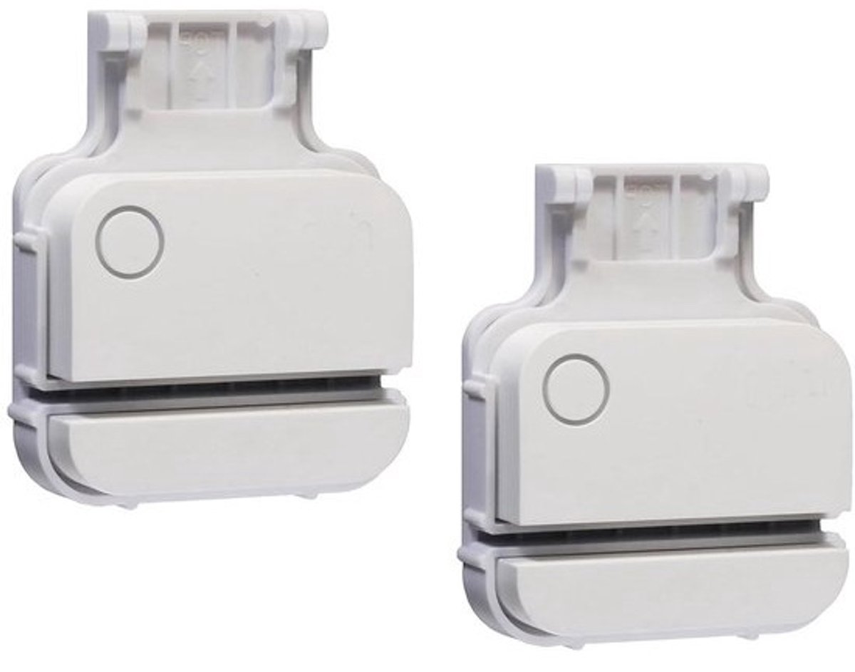 Garagedeurbeugel - Sensorhouder Deurbeugel - Huisbeveiliging - Op maat voor Ring Sensor 2e gen - 2 stuks - Wit