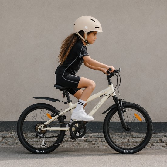 Deryan Kinder Mountainbike 20 Inch - Verstelbaar - Cream — afbeelding 2