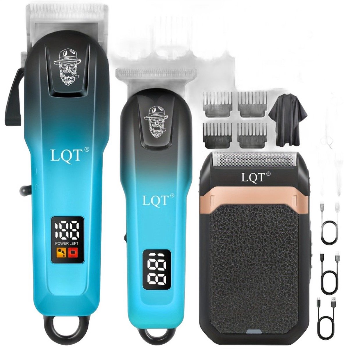 Currero Foil Shaver - Scheerapparaat Mannen - Hoofd Scheerapparaat - Head Shaver - Tondeuse met Trimmer - Lichaam en Baard - Oplaadbaar