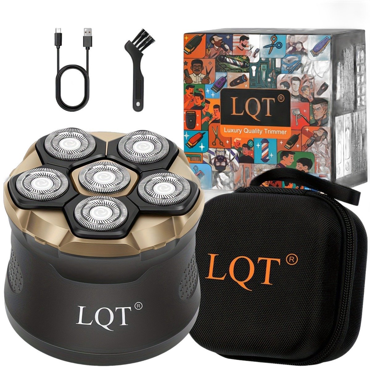 Currero Foil Shaver - Scheerapparaat Mannen - Hoofd Scheerapparaat - Head Shaver - Tondeuse met Trimmer - Lichaam en Baard - Oplaadbaar