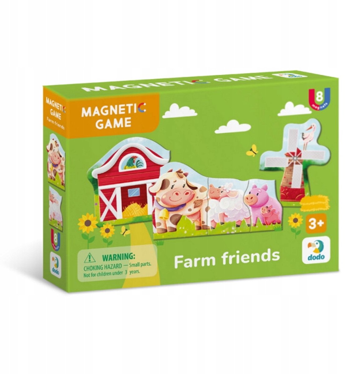 Dodo Magnetische Boerderij Vriendjes Puzzel - 8 Delen