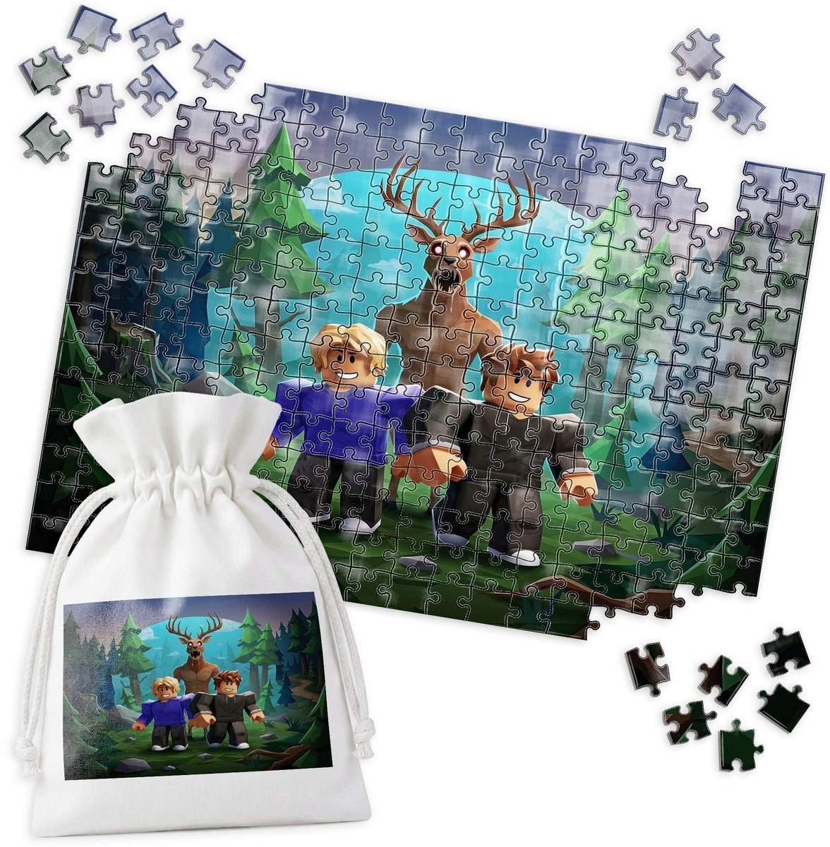 Houten puzzel Bos Dieren - 252 stukjes