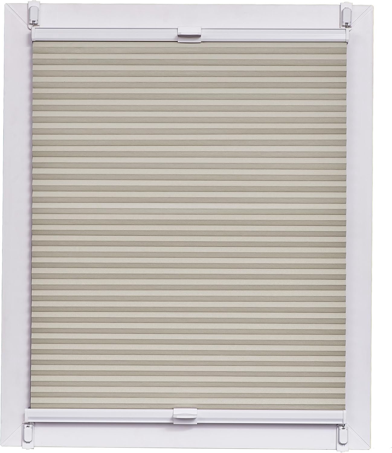 Made in Germany, verduistering, Klemmfix, crème, 85 x 2,3 x 150 cm