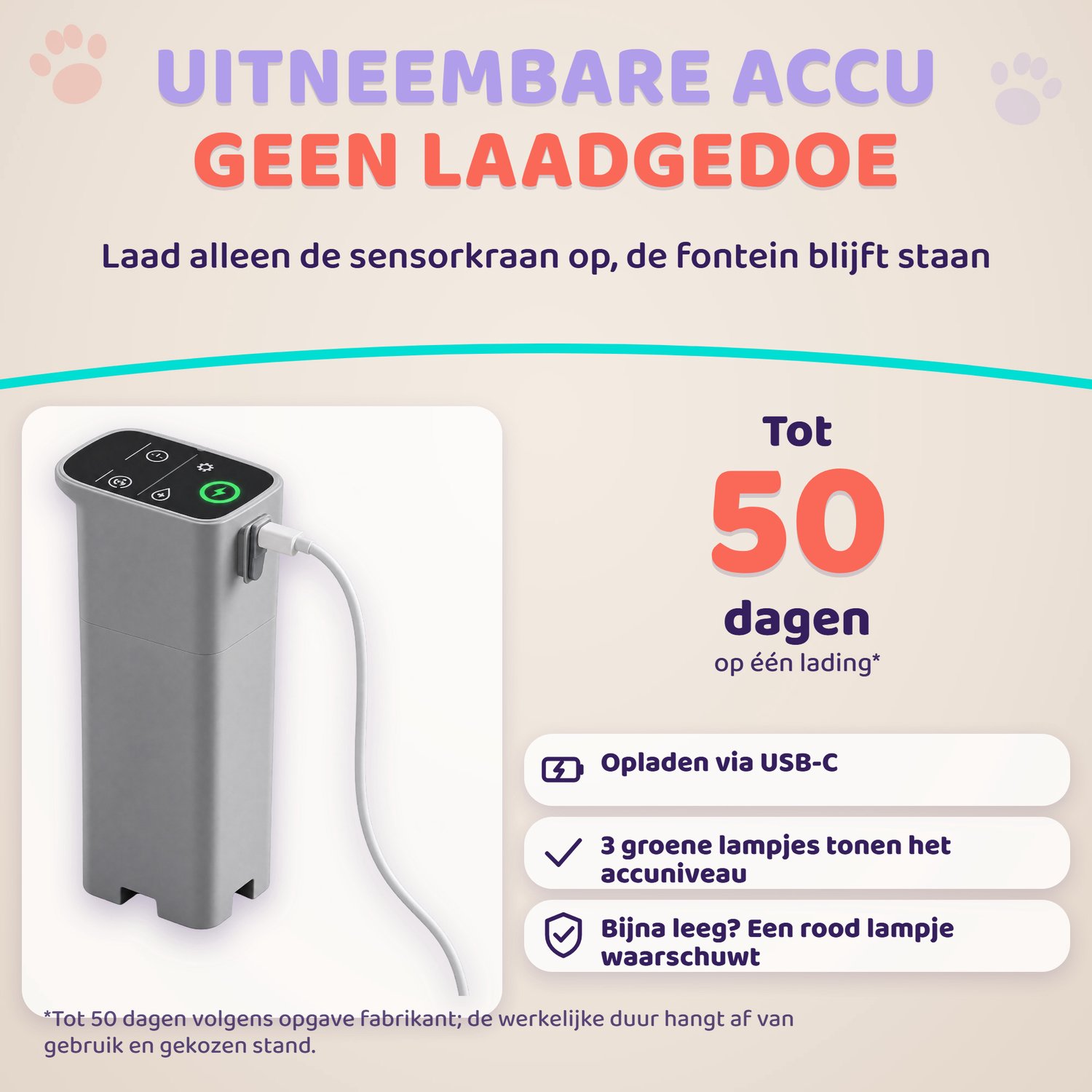 Robustrise Aqua Luxe Drinkfontein Kat 3,5L - Draadloos met Sensor - RVS Kattenfontein - Waterfontein Kat - Drinkbak Katten - Waterdispenser - Tot 50 Dagen Accu thumbnail 2