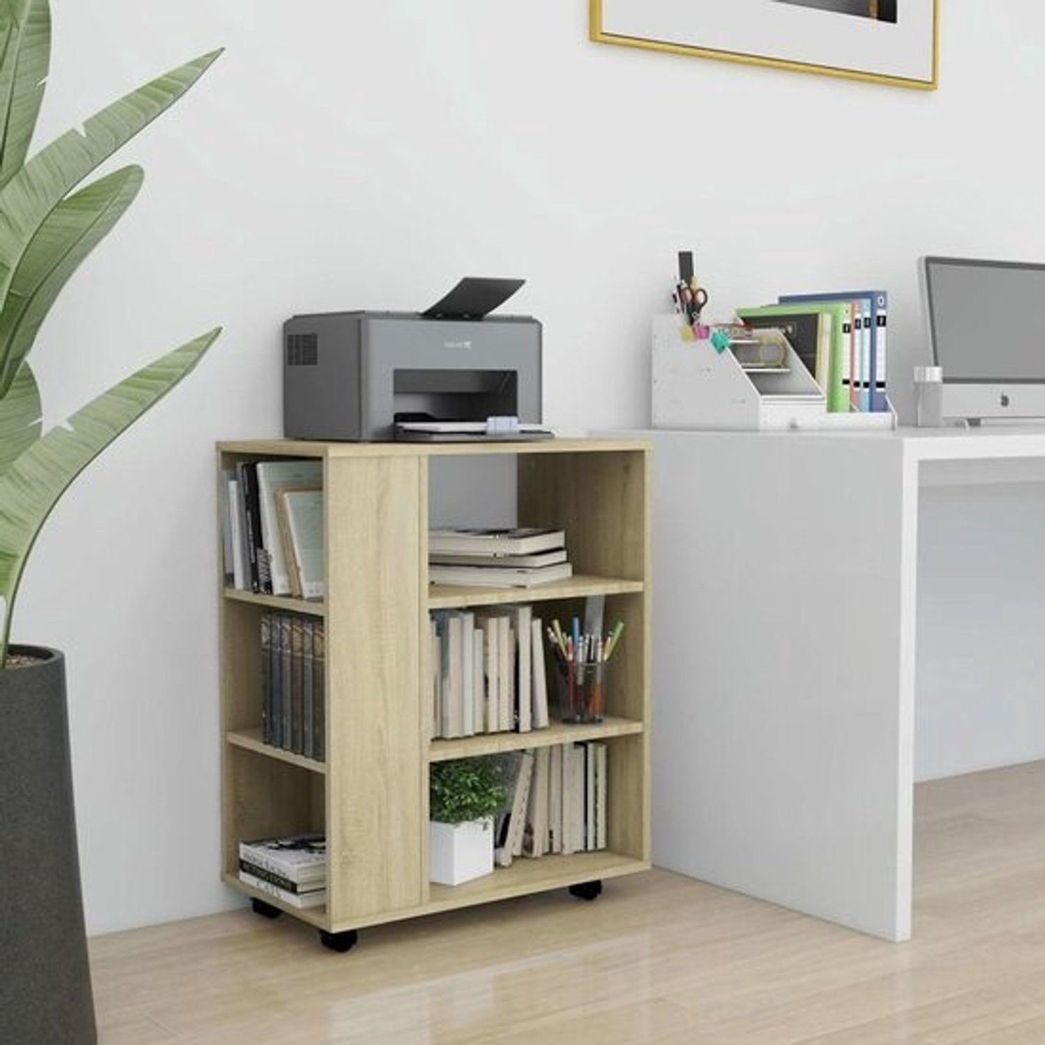 Rolbare kast - 60x35x75 cm - Modern ontwerp met wieltjes