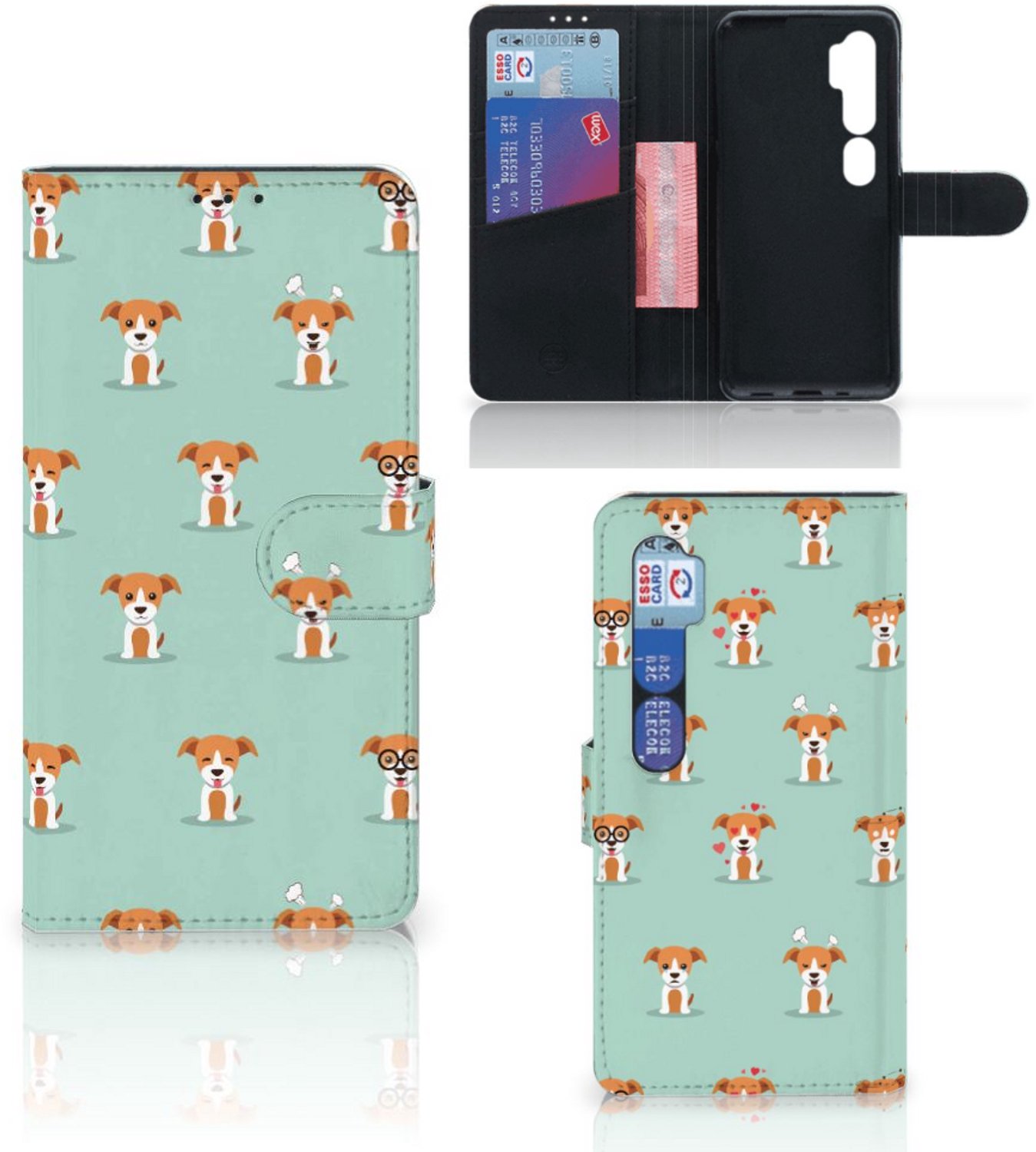 Xiaomi Mi Note 10 Pro Telefoonhoesje met Pasjes Pups