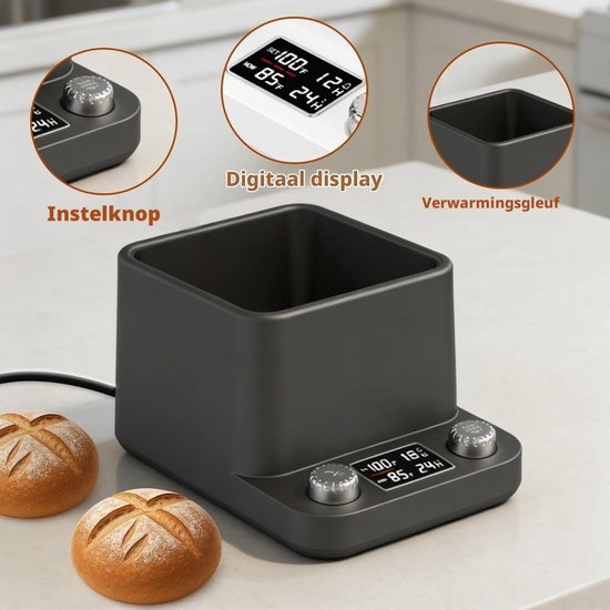 360° Even Waterbad Verwarmer met Nauwkeurige Thermostaat, 198 Uur Timer voor Kombucha, Yoghurt en Bier Fermentatie — afbeelding 5