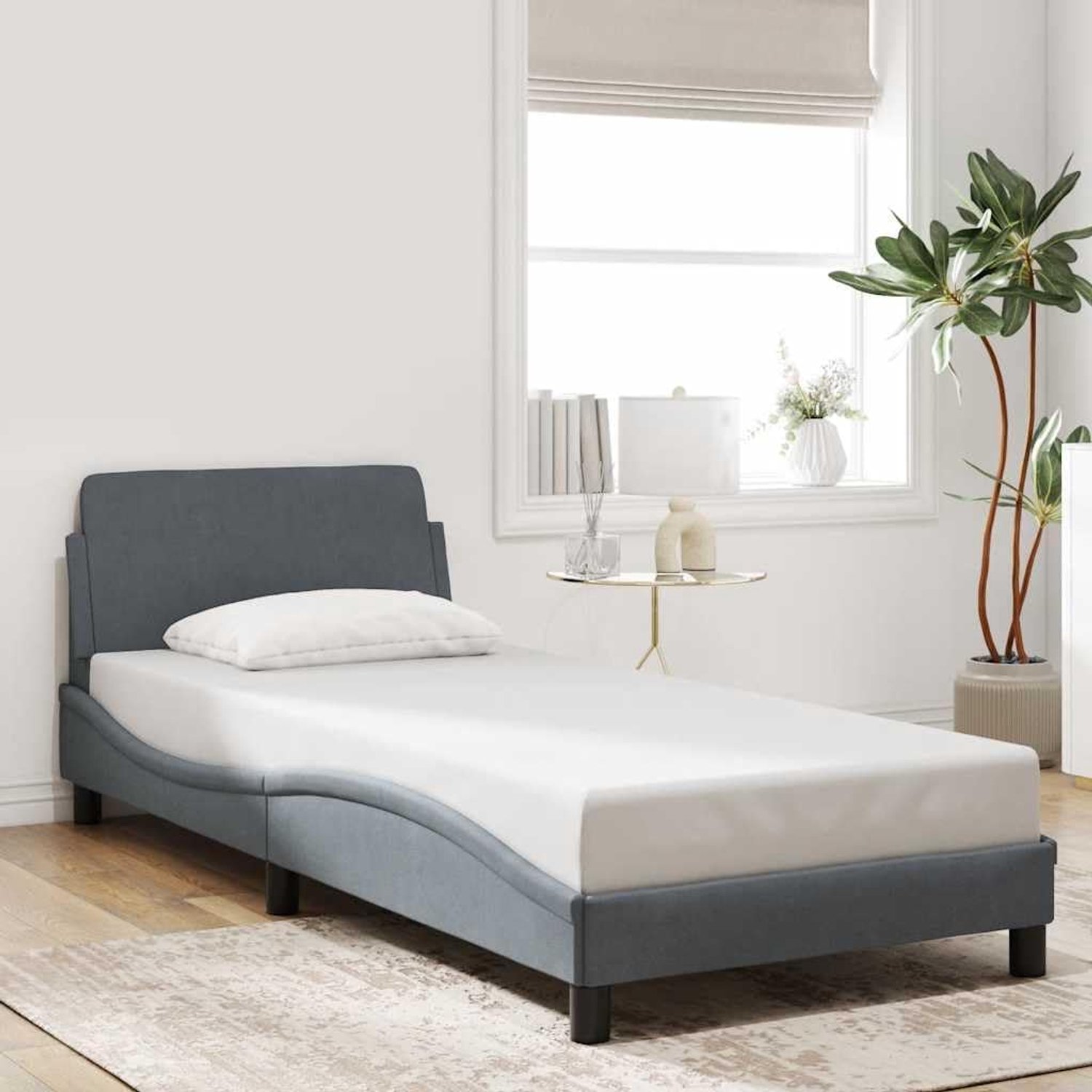 Bedframe met hoofdeinde Stevige poten en lattenbodem Dover 80x200
