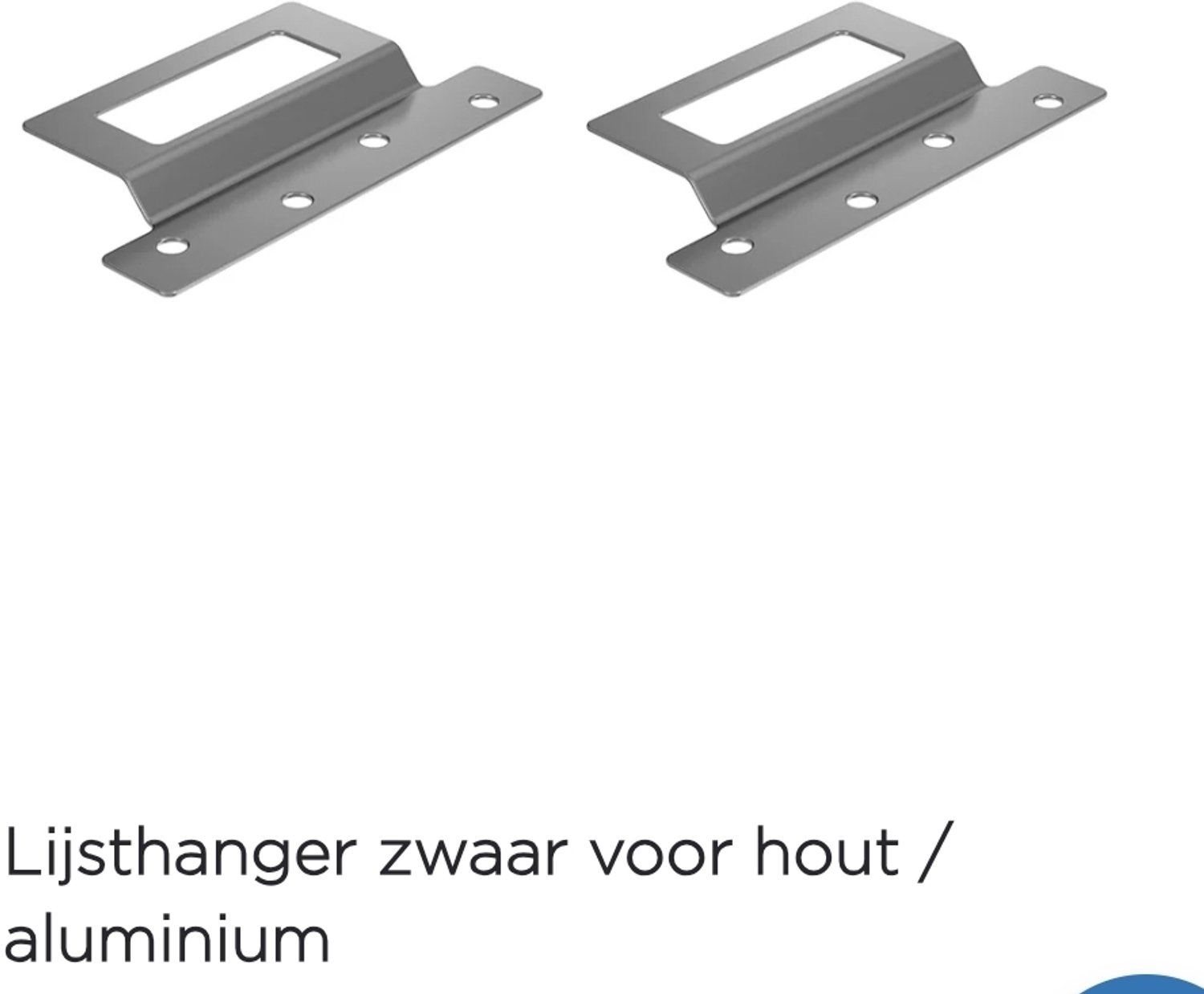 Lijsthanger zwaar voor hout Artiteq per 2 stuks