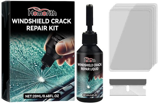 TLVX Sterke Autoruit Reparatie Set 20ML / Voorruit Repareren met Hars / Kras Glas Herstel / Ruit Reparatie Vloeistof / Zelf Barst Schade Ruit Herstellen / Auto Glass Repair Kit / Windschield Crack Repair / Autoraam Reparatie Set