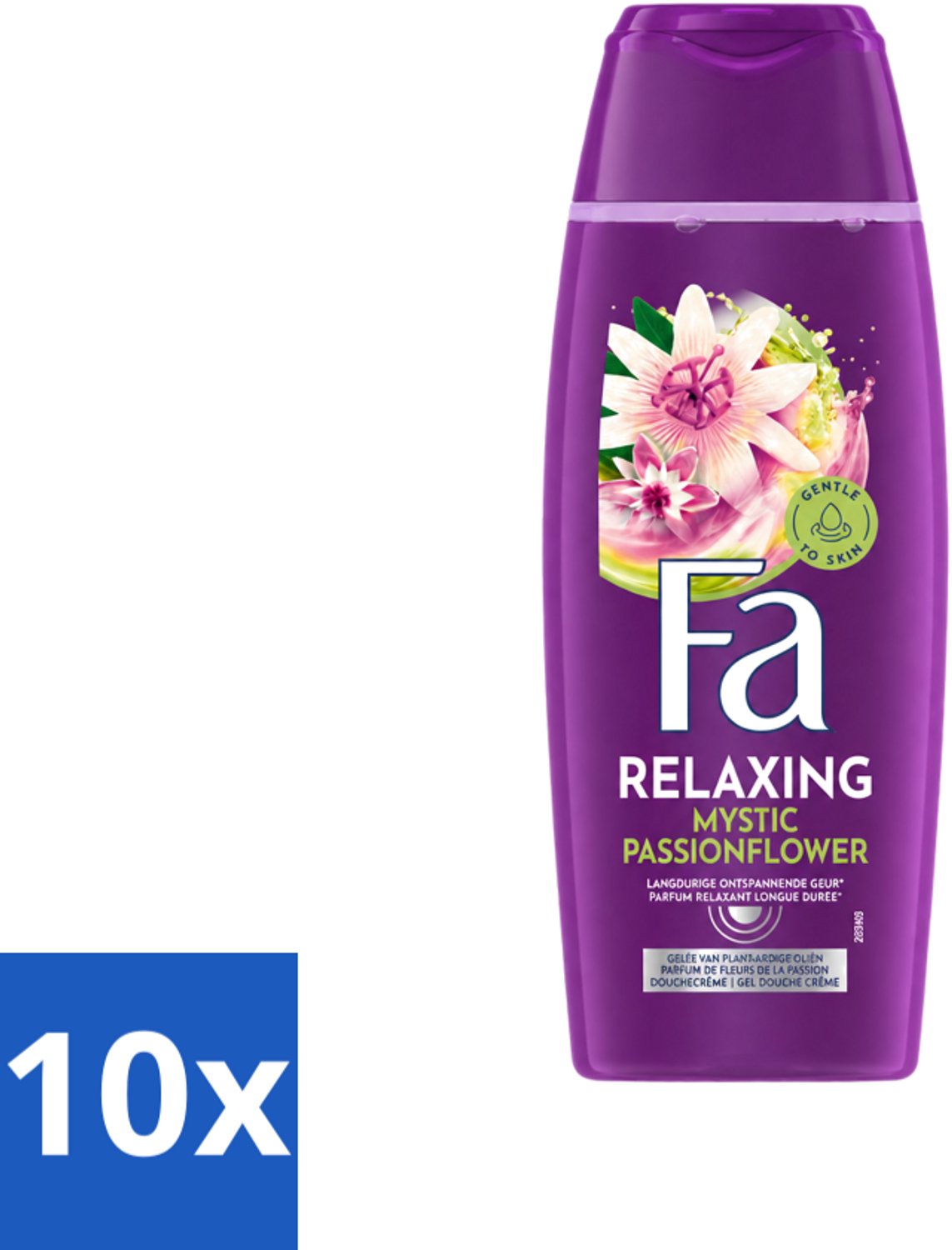 10 x Fa – Douchegel – Mystic Moments Shea Butter & Passion Flower – 250 ml - Voordeelverpakking - 10 stuks