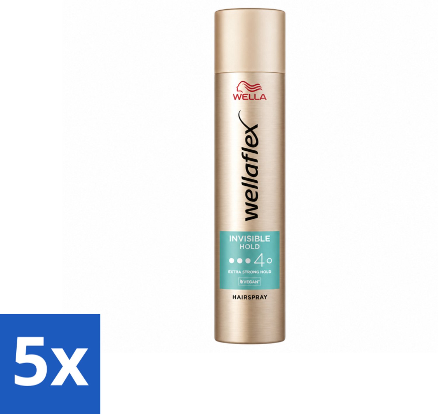 5 x Wella – Flex Invisible Hold – Haarspray Extra Strong – 250 ml - Voordeelverpakking - 5 stuks