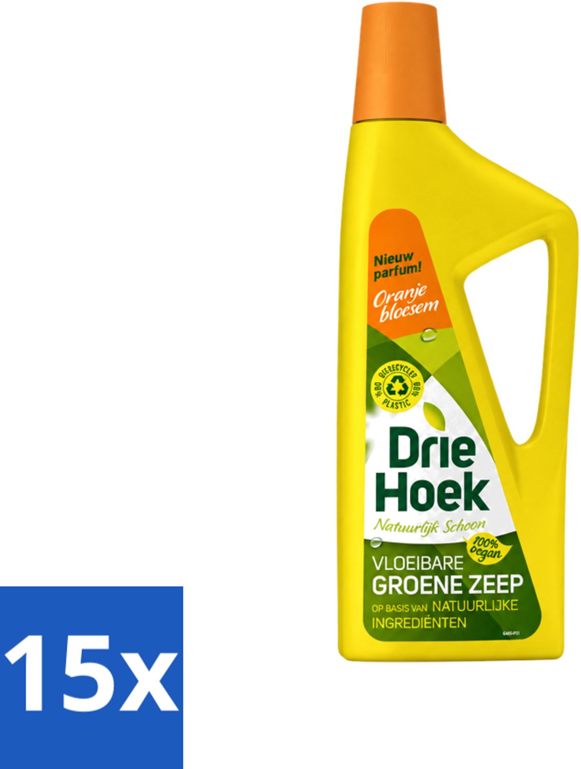 15 x Driehoek – Vloeibare Zeep – Oranjebloesem – 725 ml - Voordeelverpakking - 15 stuks