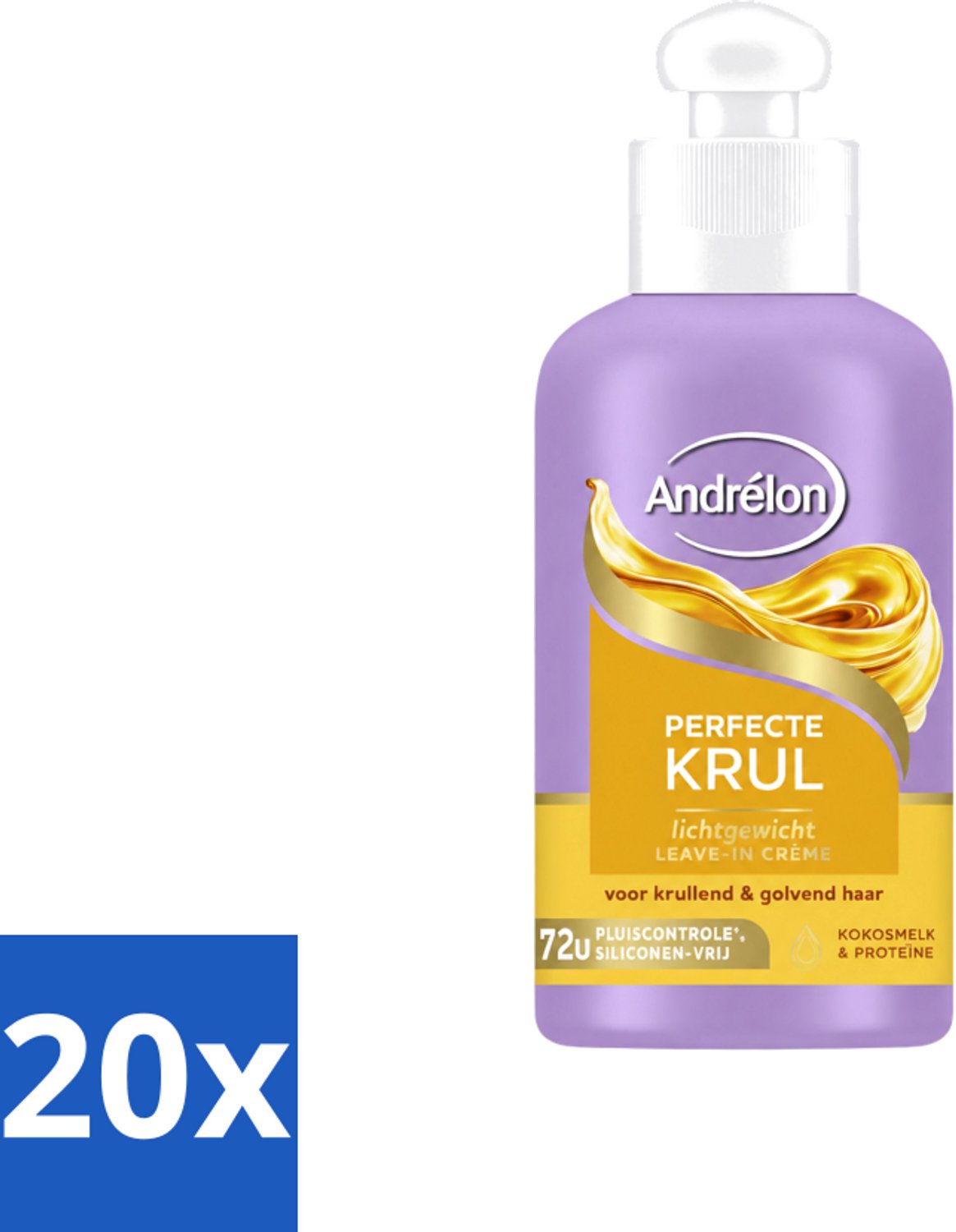 20 x Andrélon – Leave-In Crème – Perfecte Krul – 200 ml - Voordeelverpakking - 20 stuks