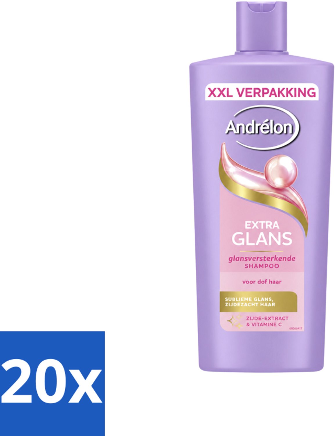 20 x Andrélon – Shampoo – Extra Glans – 685 ml - Voordeelverpakking - 20 stuks