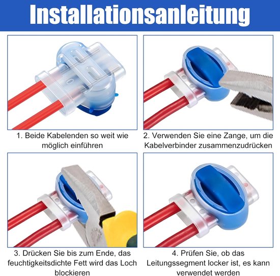 Kabelconnector voor robotmaaier en T-aftakconnector — afbeelding 3