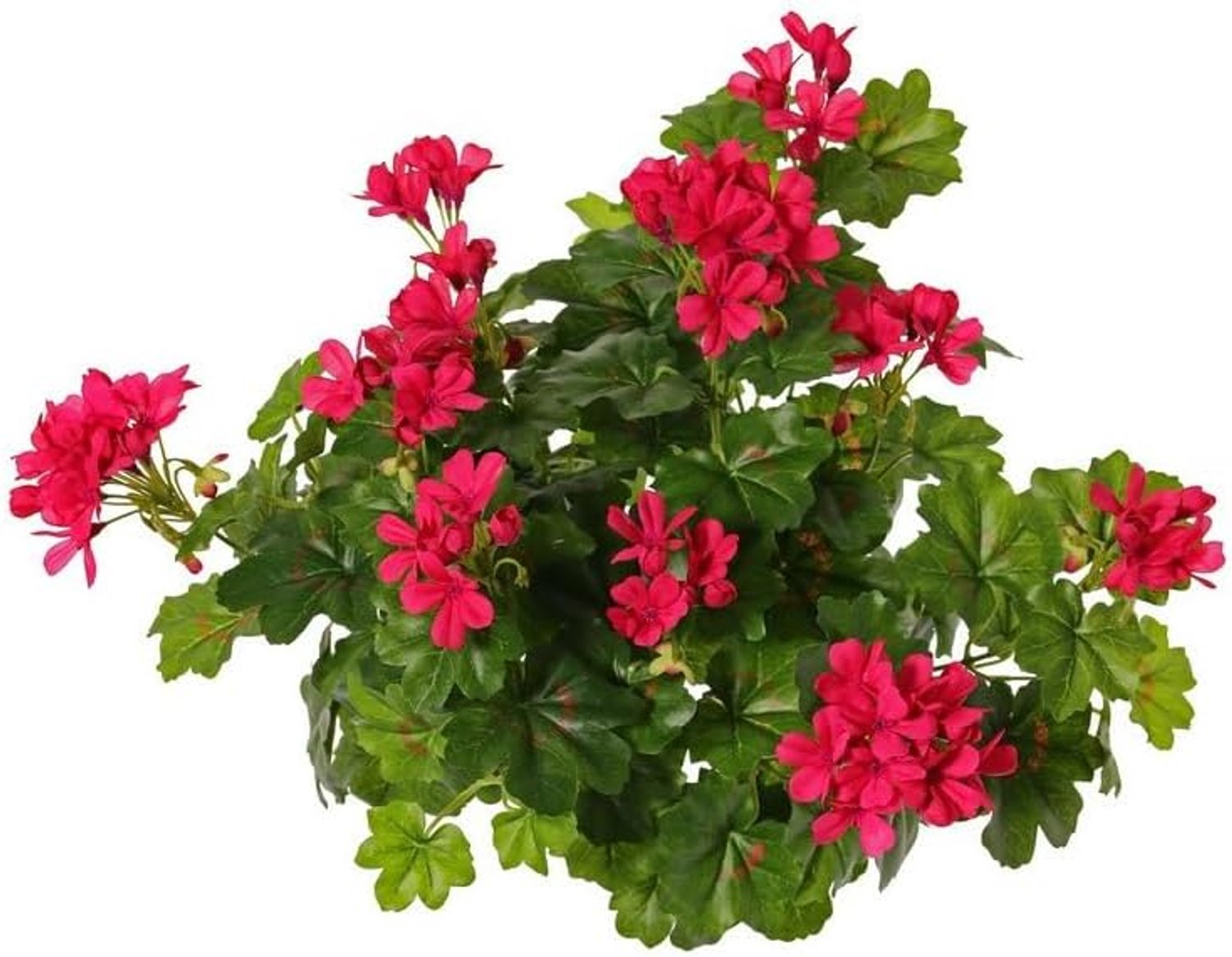 Kunstbloemen boeket Oostenrijkse Geranium fuchsia roze 40 cm - Kunstplanten met bloemen
