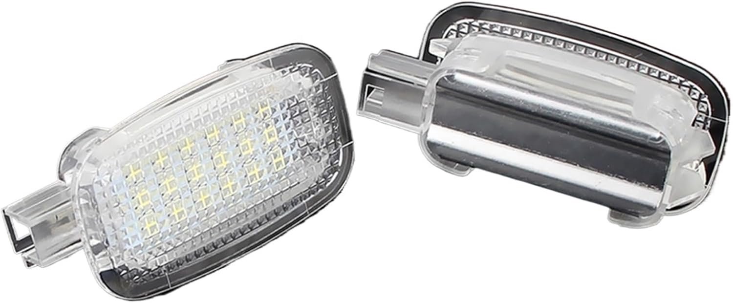 2x, for Benz, W204 W216 W212 C207 X204 GLK W221 R230 Witte Led Deur Hoffelijkheid Voetenruimte Kofferbak Bagage Vanity Spiegel Handschoenenkastje Licht Auto-interieurverlichting
