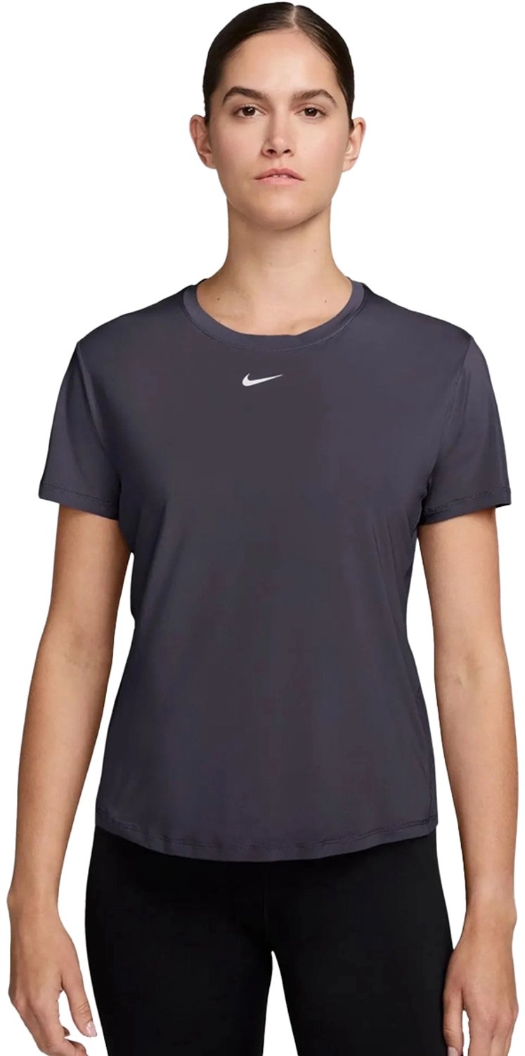 Nike w nk one classic df ss top in de kleur . Blauw