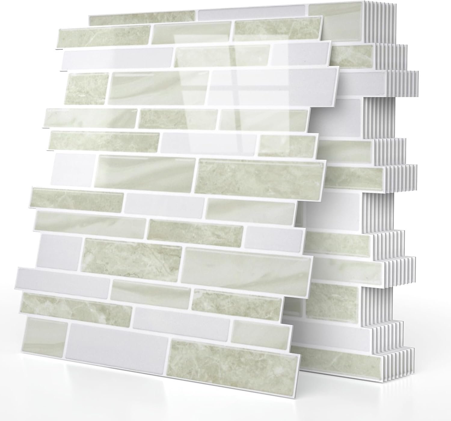 Tegelstickers 30 x 30 cm, 20 stuks, kaki