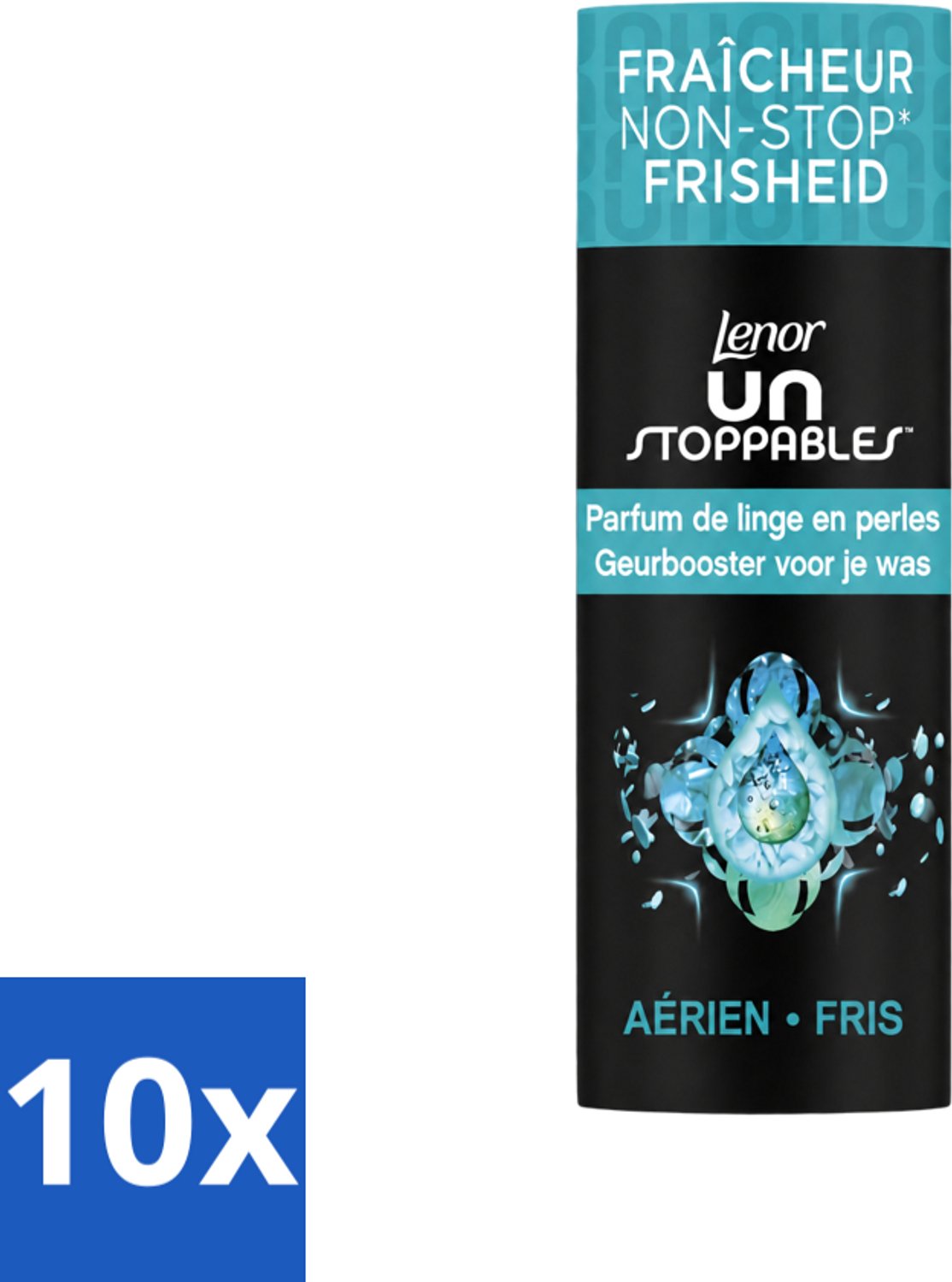 10 x Lenor Unstoppables - Geurbooster - Fris - 13 Wasbeurten - Voordeelverpakking - 10 stuks