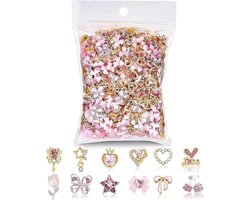 48 stuks nagelcharms en edelstenen - voor gedetailleerde nagelkunst