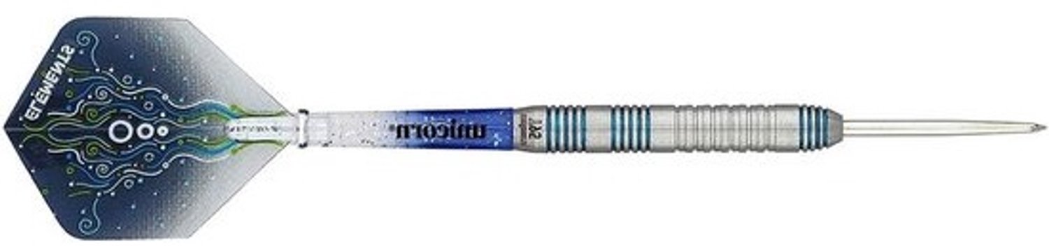 Dartpijlenset - stalen darts - voor dartsport - 95% wolfraam - 25 gram - blauw