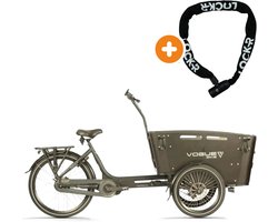 Vogue Carry 3 Bafang Max - Elektrische Bakfiets - 20 inch - 250W motor - Actieradius tot 80 km - 8 versnellingen - Hydraulische schijfremmen - Zwart