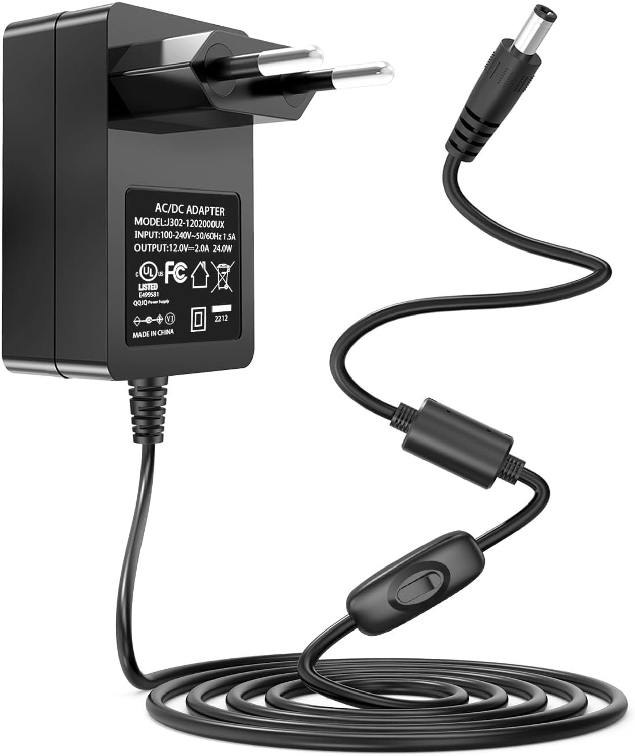 12 V voeding voor Alesis Recital 88 toetsen 61 toetsen digitaal piano toetsenbord met IO 14 IO 26 opname-interface voor Pianofor toetsenbord