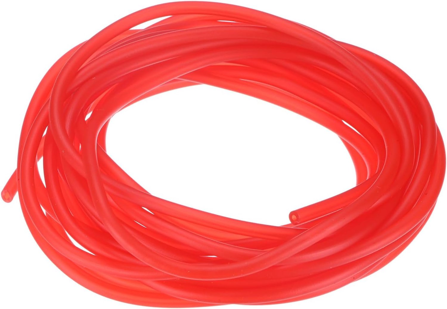 Latex rubberen buis, 5/64 inch [1,7 mm] ID x 11/64 inch [4,5 mm] OD 20ft lengte latex slang buis voor thuis/laboratorium/sport, zeer elastische band buizen [rood]