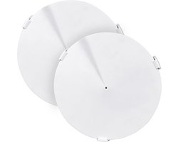 Wandmontage voor TP Link Deco M9 Plus Mesh-systeem voor het hele huis Stevige beugelhouder Ruimtebesparende TP Link-routerhouder Plug-in zonder rommelige draden of schroeven (2 stuks)